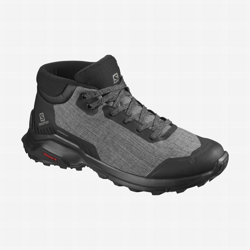 SALOMON X REVEAL CHUKKA CLIMASALOMON™ WATERPROOF Philippines - Men's Winter Boots - Black | 964350-N